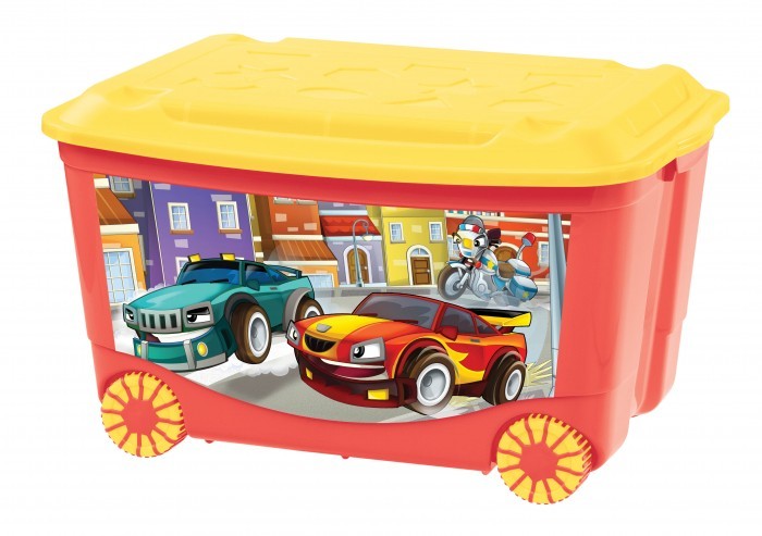 Ящик для игрушек 580х390х335 на колёсах (13809)