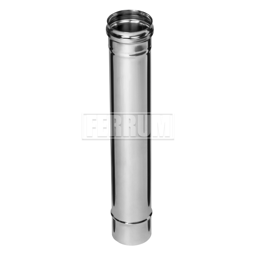 Дымоход 115 (L=0,5) нержавеющая сталь Феррум (0,5мм)