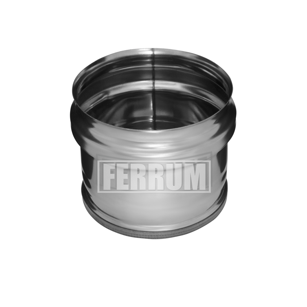 Заглушка внешняя 100 нержавеющая сталь Феррум (0,5мм)
